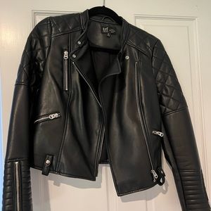 Black Zara faux leather jacket